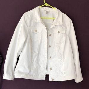 White denim jacket